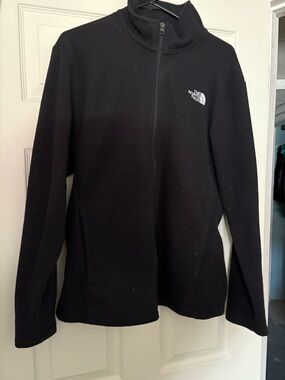 The North Face Women's Black Full-Zip Jacket with Logo